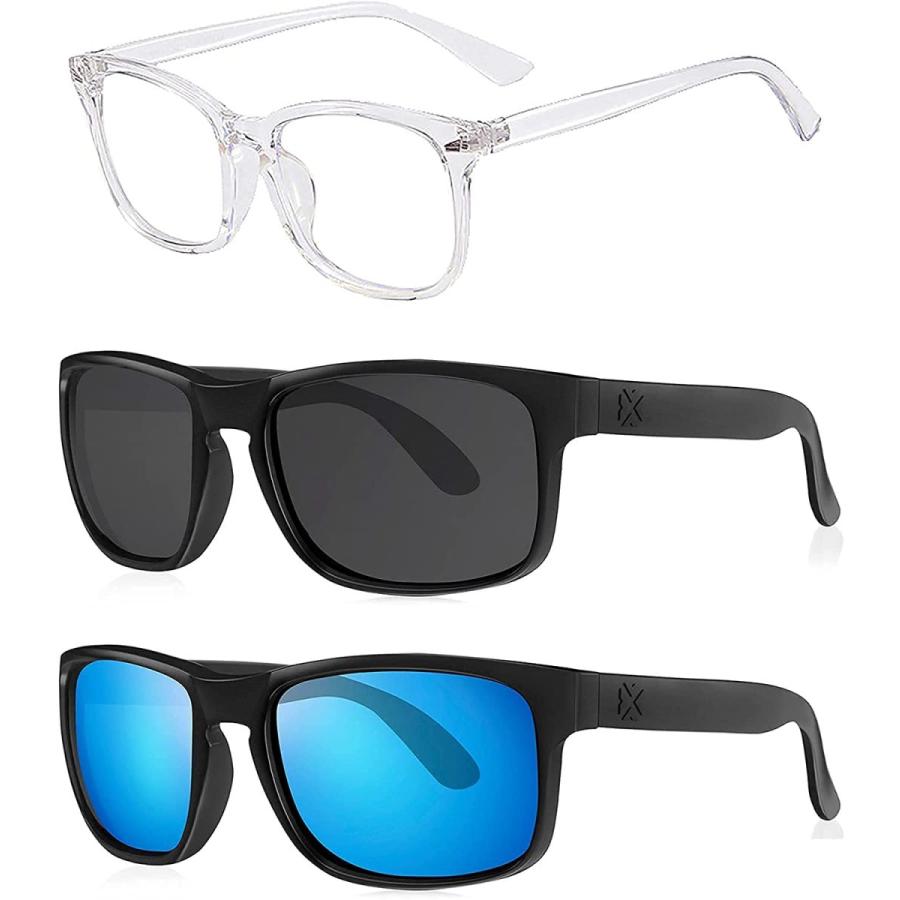 半額SALE★ Light Blue & Sunglasses Polarized MAXJULI Blocking Women　並行輸入品 Men for Glasses その他財布、帽子、ファッション小物