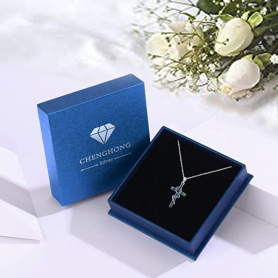 良好品 スネークネックレス S925スターリングシルバー アバロンベル 象眼 クロスペンダントネックレス サーペントジュエリー ギフト メンズ レディース ガールズ クリ その他財布 帽子 ファッション小物