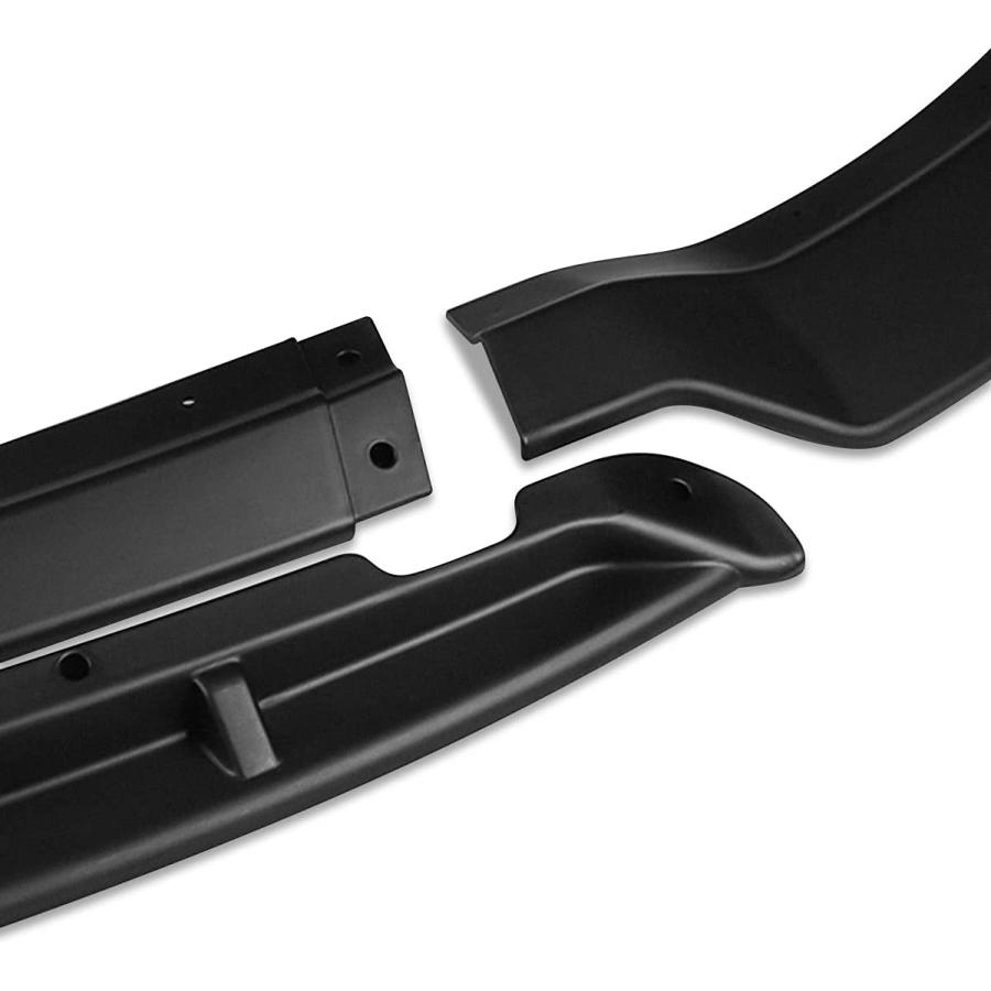 新品で購入 DNA MOTORING 2-PU-895 SRT-Style Front Bumper Lip 4PCS Compatible With 2015-2021 Charger Matte Black　並行輸入品