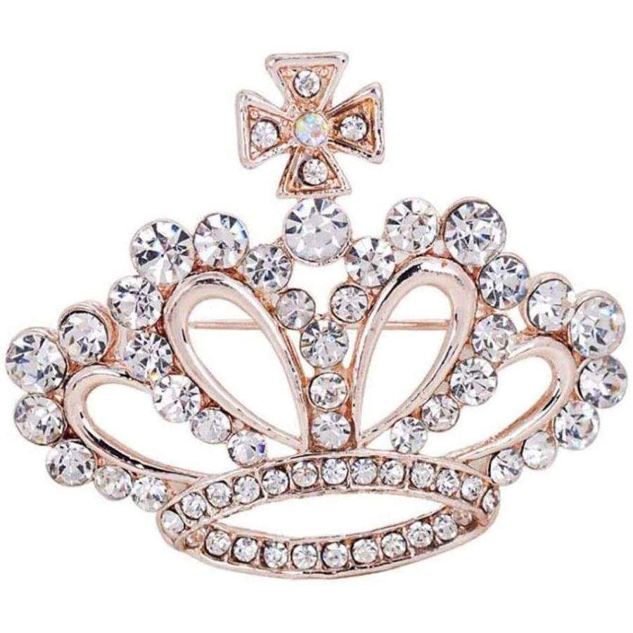 独特な店 tie Bow White Match Dress Party Wedding Jewelry Ladies Girl Brooch Diamond Crown Brooch Elegant Fashion brooch (Color B)　並行輸入品 : その他財布、帽子、ファッション小物