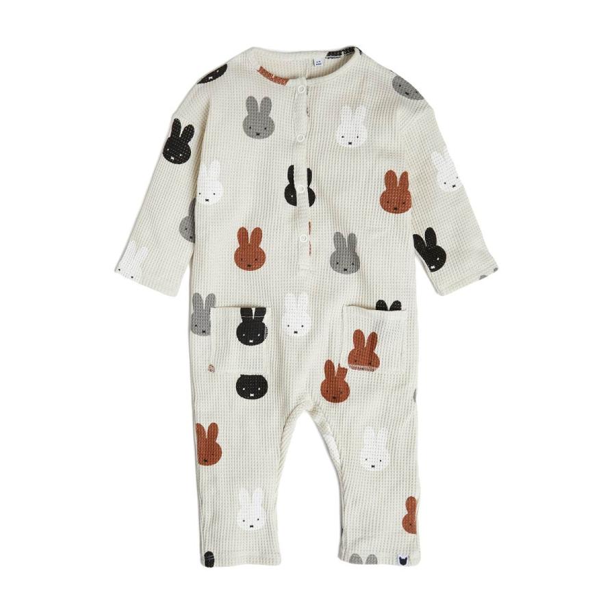 Tobias & the Bear (トビアスザベア) Miffy Friends waffle jumpsuit 