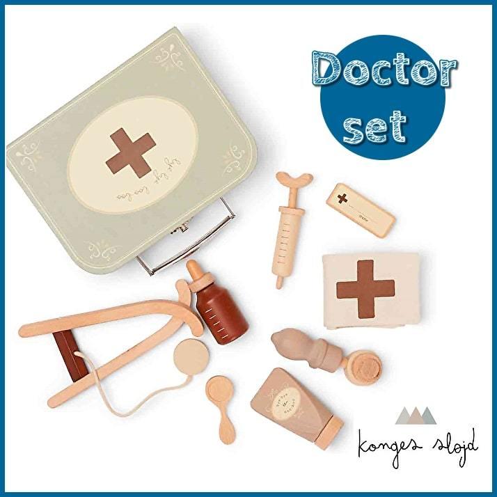 コンゲススロイド Konges Slojd木製おもちゃ ドクターセット 医者 Konges Slojd (コンゲススロイド) 木製おもちゃ ドクターセット