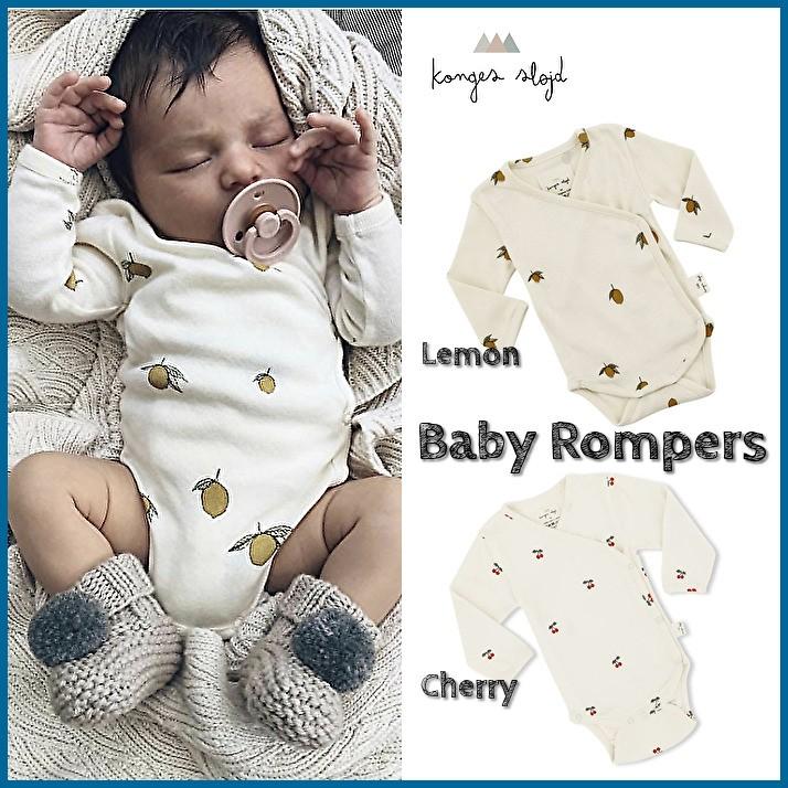 Konges Slojd コンゲススロイド おしゃれベビーロンパース レモン チェリー 2柄 男の子 女の子 出産祝い プレゼント Konges C 輸入雑貨屋 Branca 通販 Yahoo ショッピング