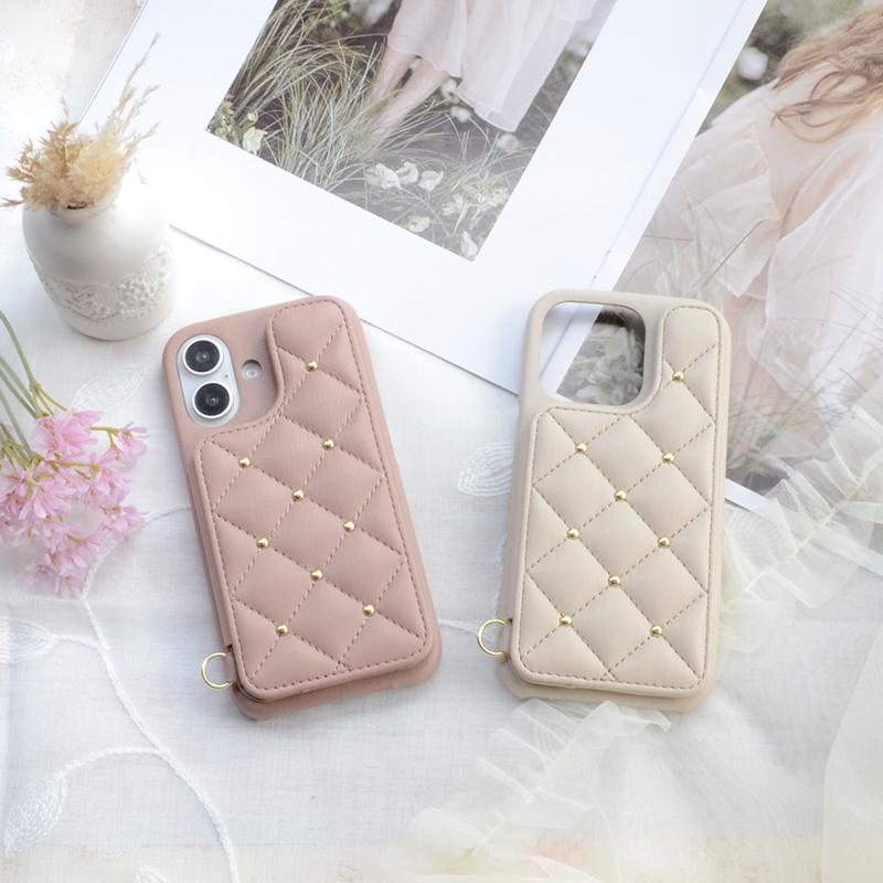 CECIL McBEE（セシルマクビー） iPhone17 ケース キルティング 背面