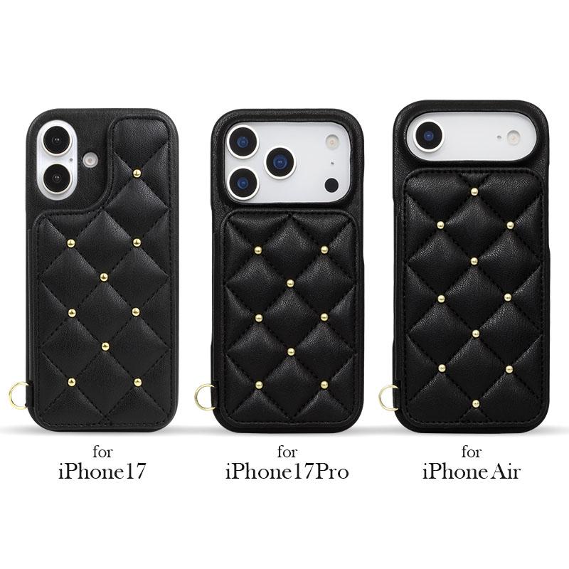 CECIL McBEE（セシルマクビー） iPhone17 ケース キルティング 背面