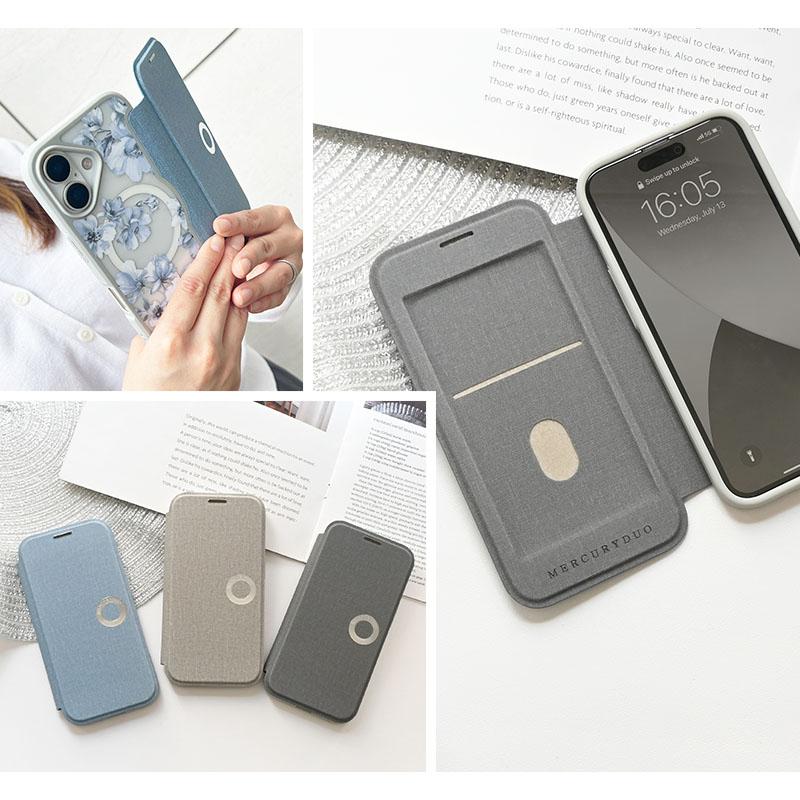 MERCURYDUO（マーキュリーデュオ） iPhone17 ケース 手帳型 クリア