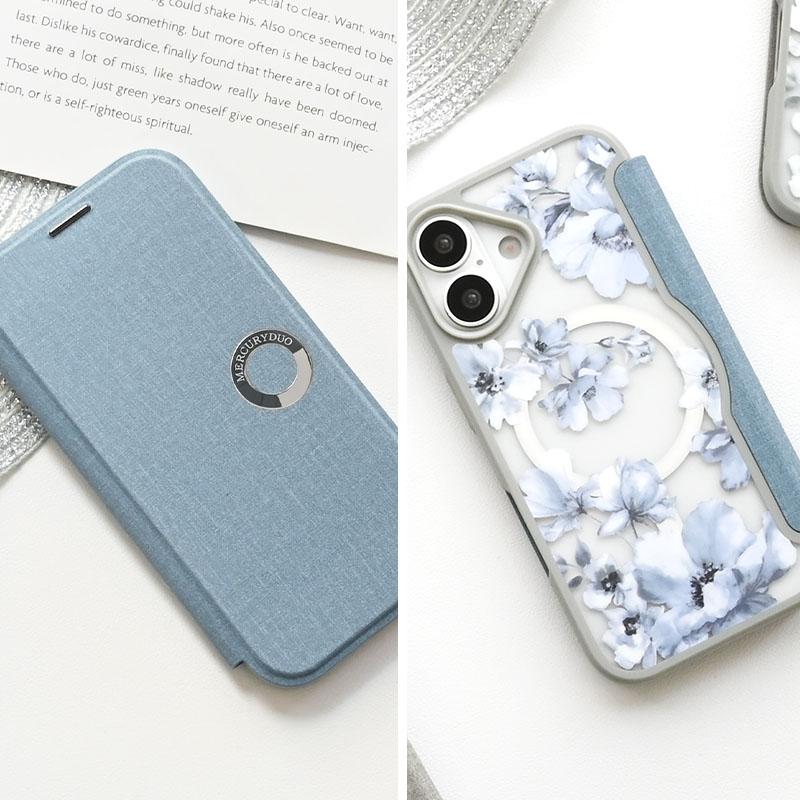 MERCURYDUO（マーキュリーデュオ） iPhone17 ケース 薄型 手帳 クリア