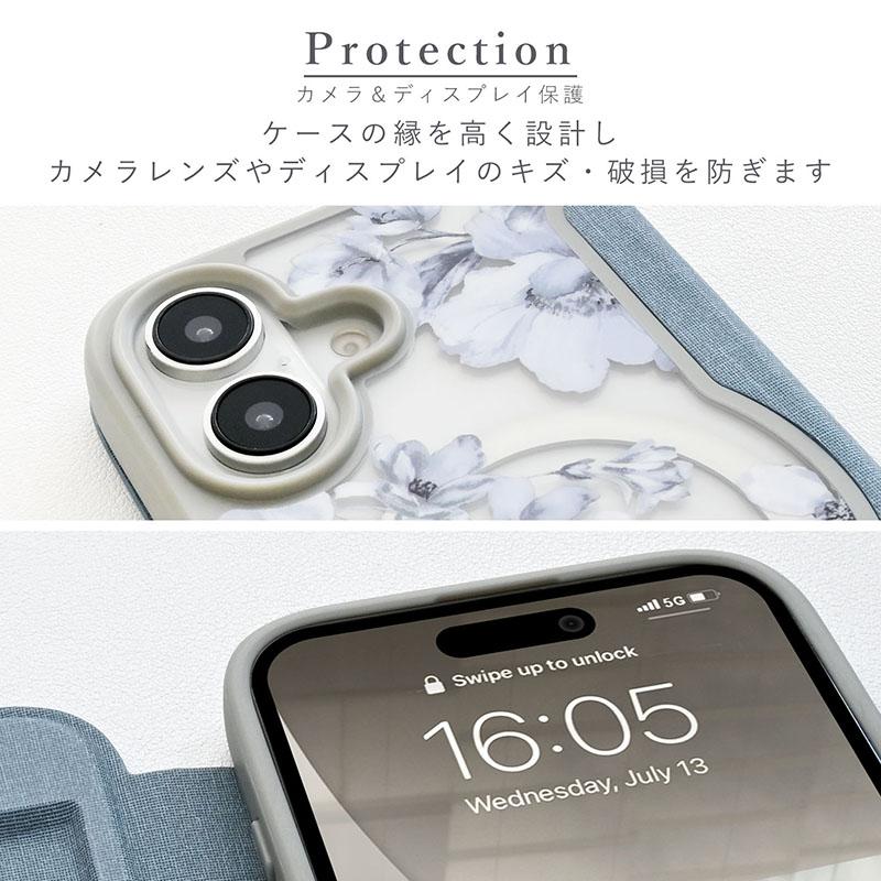 MERCURYDUO（マーキュリーデュオ） iPhone17 ケース 薄型 手帳 クリア