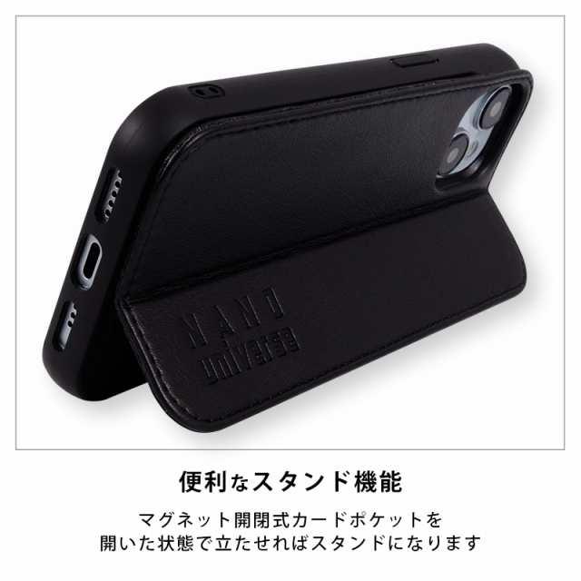 iPhone15 ケース nano universe ナノユニバース PUレザー スタンド ケース iphone14 iphone13 ケース ブランド カード 収納 スマホスタンド 薄型 スマホケース｜m-channel｜11