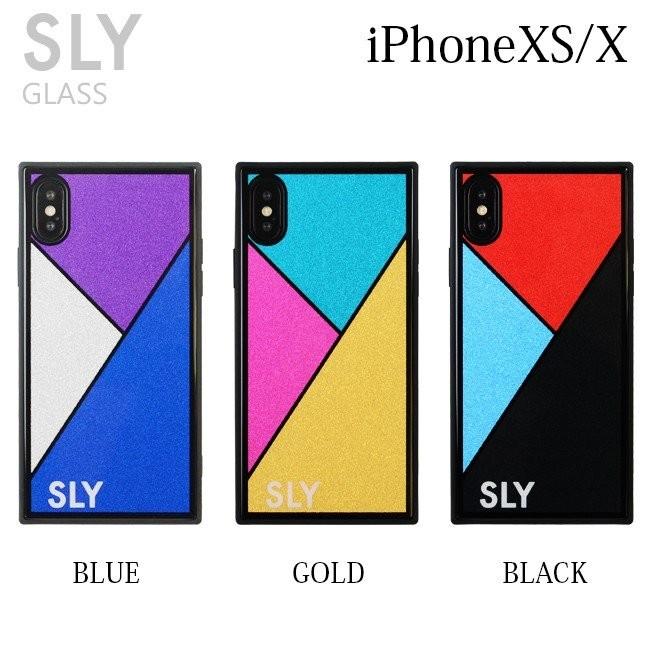 スマホケース iPhoneXS/X (5.8inch) iPhoneXS Max(6.5inch) iPhoneXR(6.1inch) ブランド SLY スライ 背面ガラスケース｜m-channel｜07