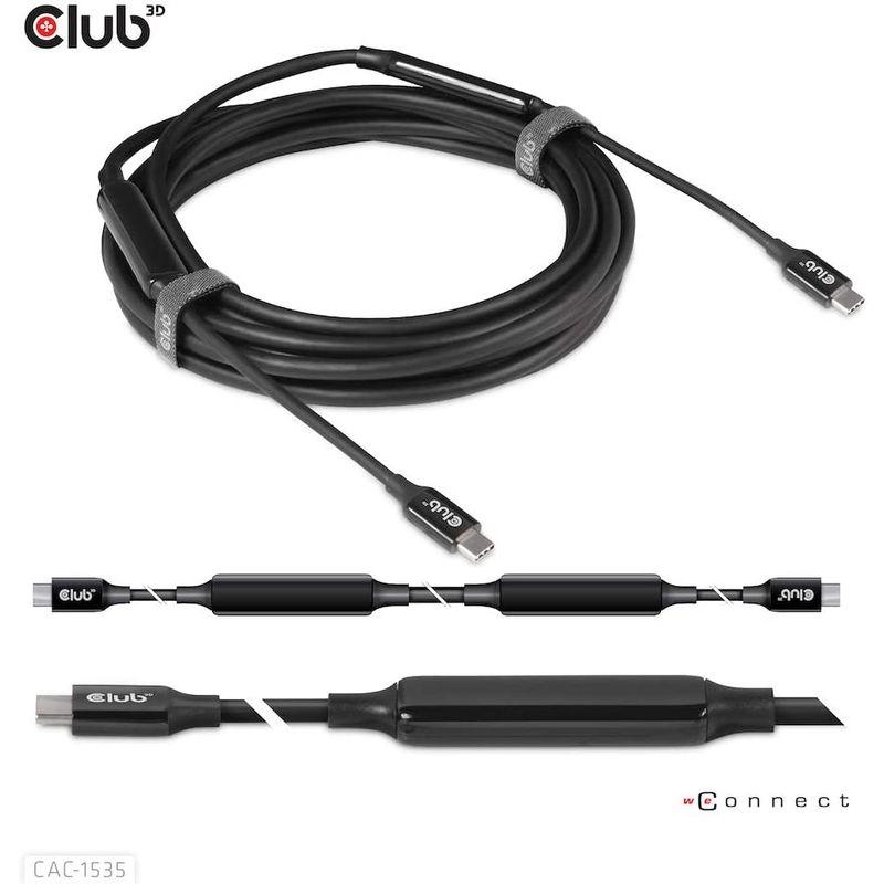 【超安い】 Club 3D USB 3.2 Gen2 Type C to Type C アクティブ 双方向 Oculus Link 対応ケーブル 8K6