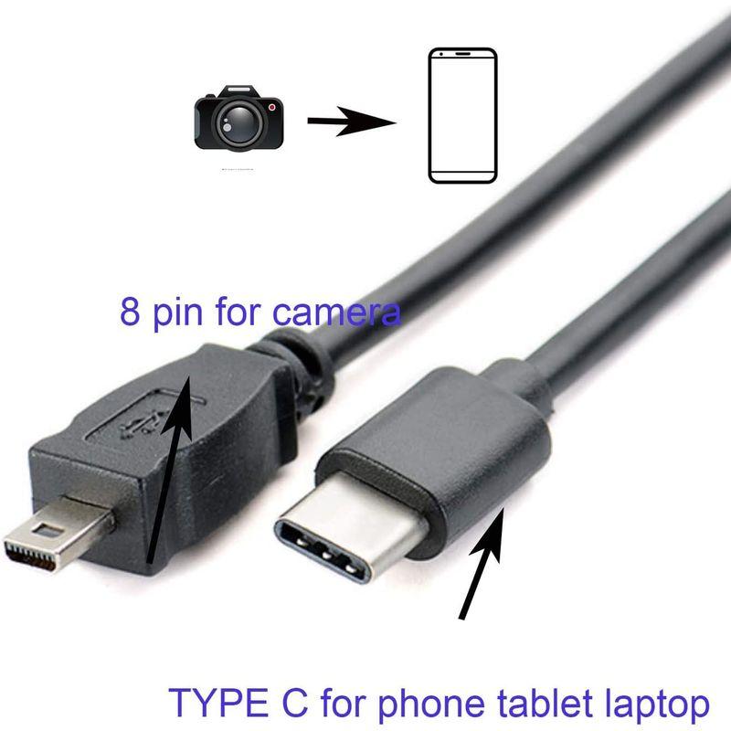 OTG データケーブル Type-C USB-C スマートフォンからニコンカメラ UC-E6 UC-E23 UC-E17 写真転送コード ニ｜m-choiceplaza｜03