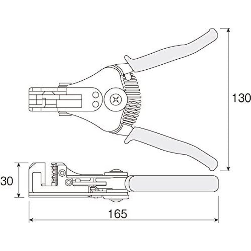 ホーザン(HOZAN) ワイヤーストリッパ- 第一種電気工事士試験対応 より線用 0.9/1.25/2/3.5/5.5mm2 P-90-C｜m-choiceplaza｜03