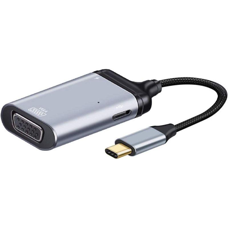 Xiwai USB-C Type C - VGA RGB コンバーター HDTV アダプター 60hz 1080p メス PD電源ポート付き｜m-choiceplaza｜02