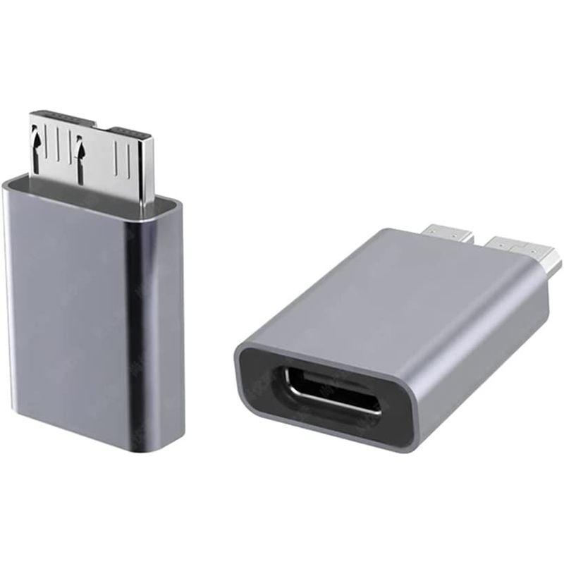 NFHK USB-C USB 3.1 Type Cメス - Micro USB 3.0 オス データアダプター 10Gbps データ電源 ノ｜m-choiceplaza｜03