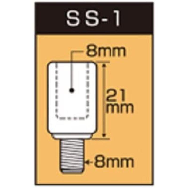 タナックス バイクミラー ナポレオン スリムステンレスアダプター(1個入り) 正8mm→正8mm SS-1｜m-choiceplaza｜02