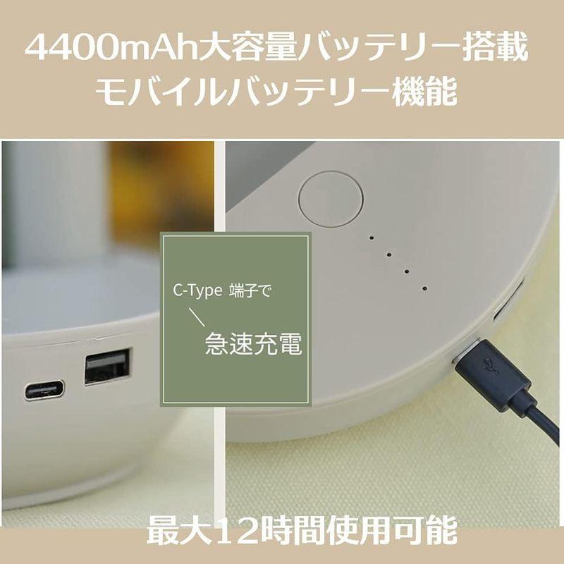 OLLY サーキュレーター 扇風機 USB充電式 最大12時間連続使用 4400mh 折りたたんでコンパクト収納 風量4段階 携帯用ポーチ付｜m-choiceplaza｜10