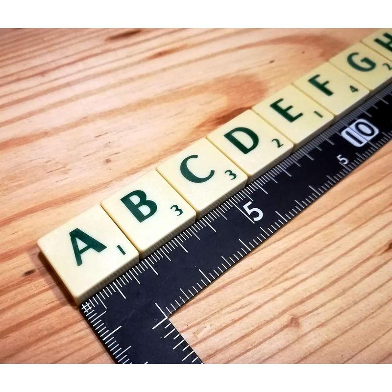 英文字 タイル Scrabble Tiles 100枚セット アルファベット マス クロスワード おもちゃ 教育 ゲーム 英文字は黒色｜m-choiceplaza｜04