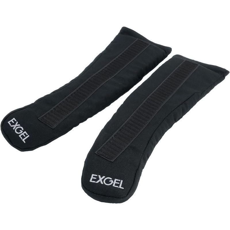 楽天3年連続年間1位 エクスジェル (EXGEL) シートベルトパッド HANSデバイス用 EXGELパッド ブラック HANS01-BK