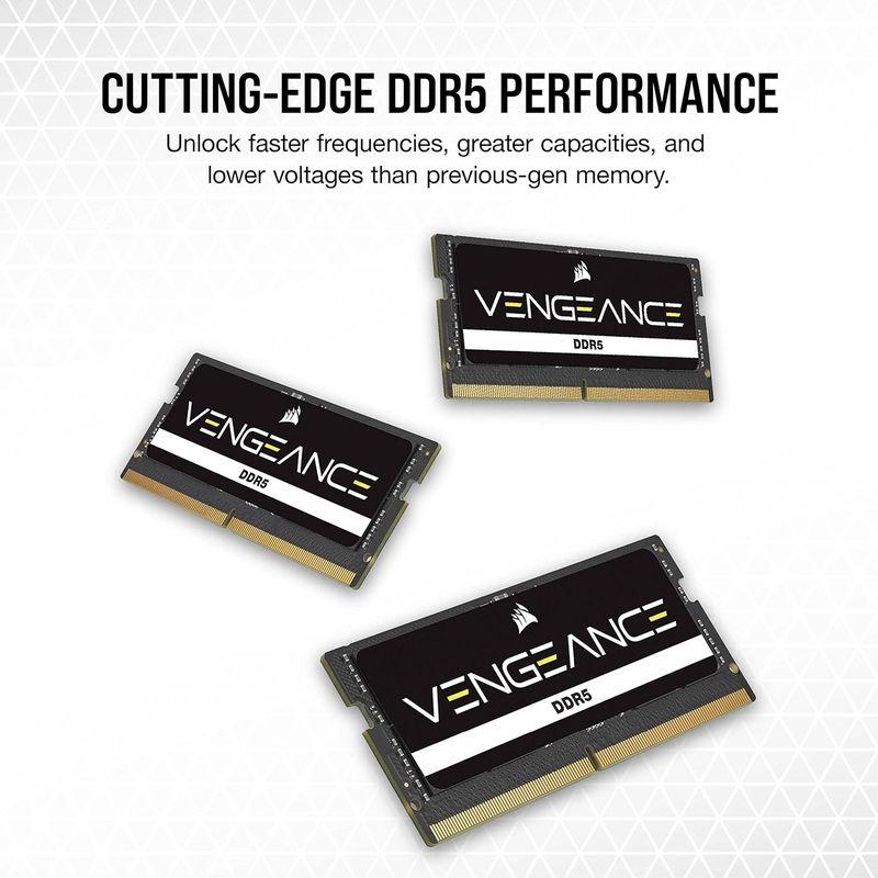 CORSAIR DDR5-4800MHz ノートPC用 メモリ VENGEANCE DDR5 32GB 16GB×2枚 SO-DIMM CM｜m-choiceplaza｜02