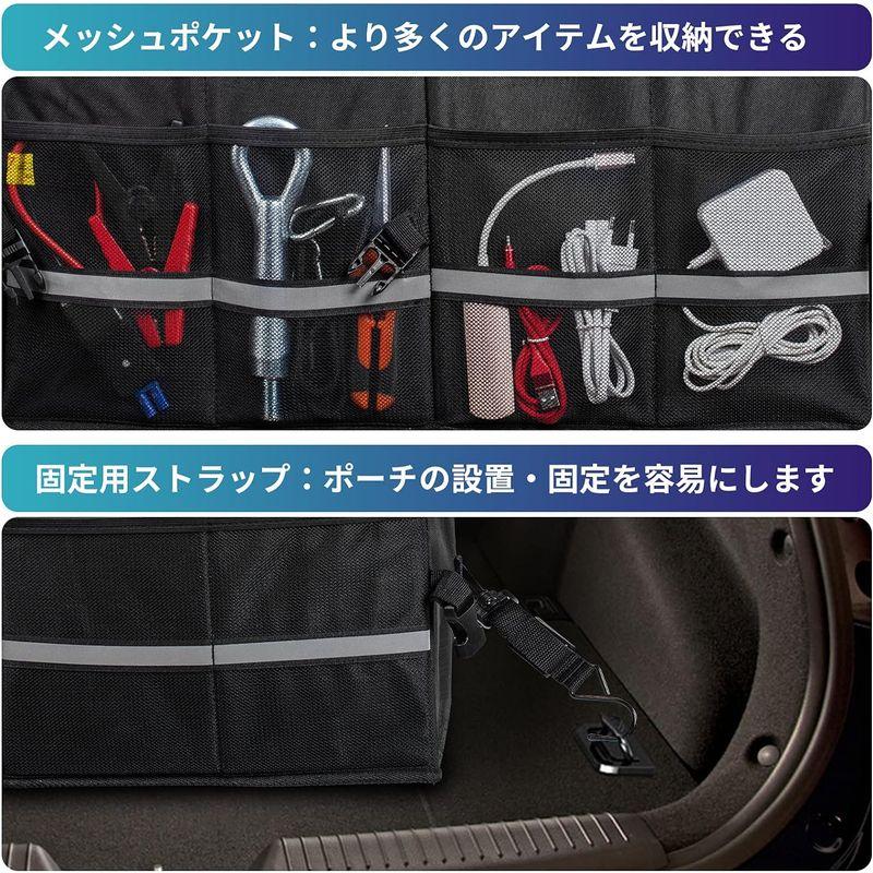 車用収納ボックス 車収納トランク保冷 保温 蓋付き トランク 折り畳み式 大容量 滑り止め 小物整理 取っ手 トラック/SUV/軽自動車など｜m-choiceplaza｜08