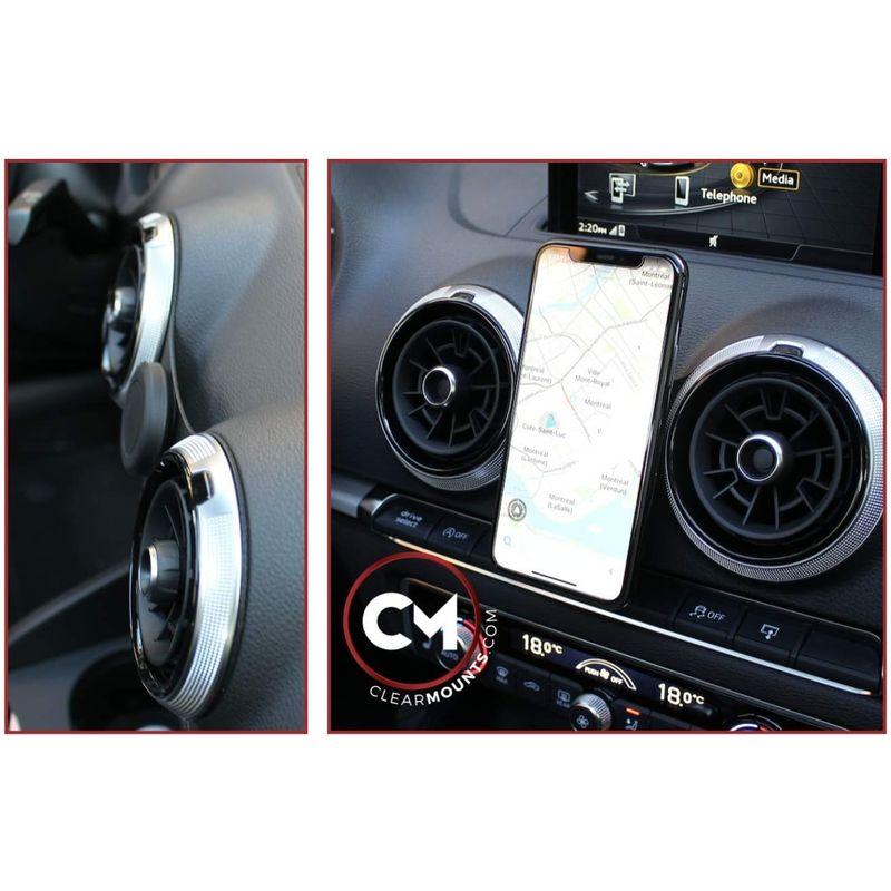 Clearmounts スマートフォンホルダー マグネットタイプ Audi A3 S3 RS3 対応｜m-choiceplaza｜05