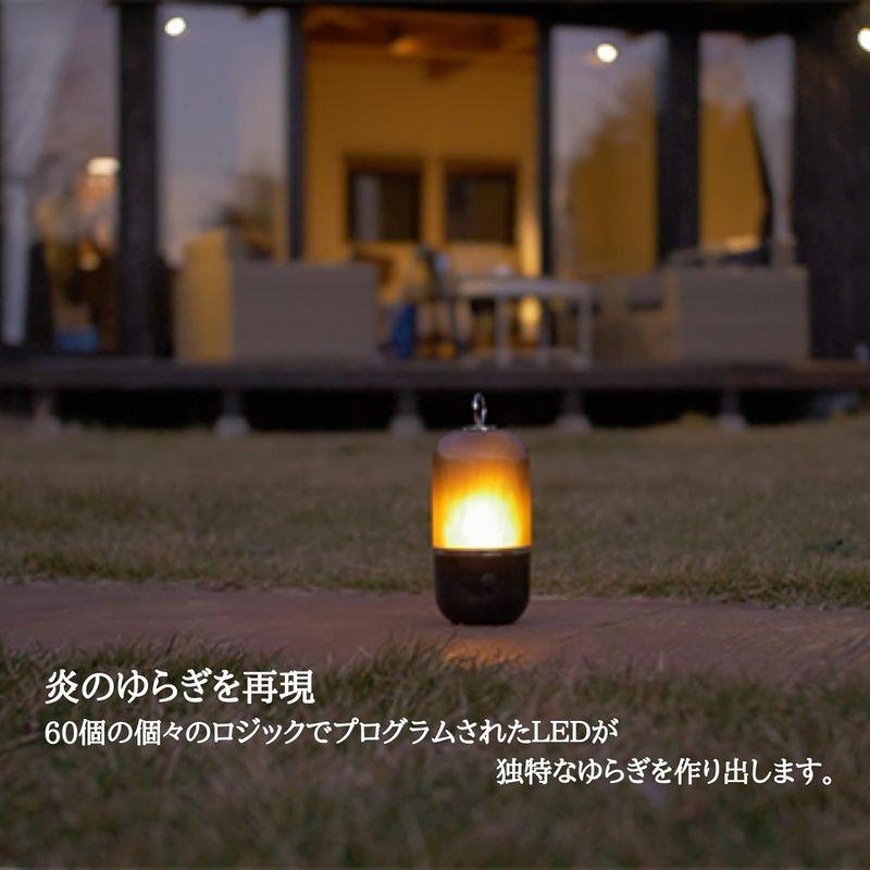 IDEALL FLAME POD ( フレイムポッド ) LEDランタン 防水 USB充電 15時間連続使用 暖色 グランピング べランピン｜m-choiceplaza｜05