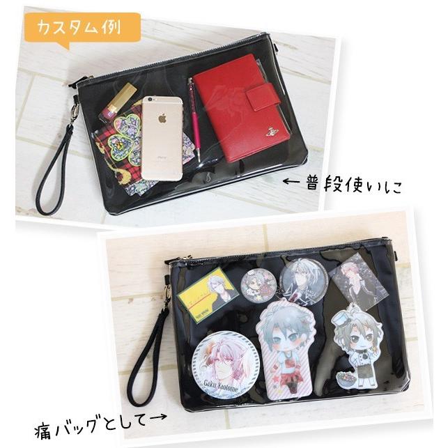 痛バッグ 痛クラッチ 痛バ 痛ショルダー クリアバッグ クリア