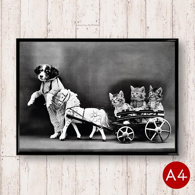 ポスター 犬と猫のモノクロポスターno 1 馬車 モノトーン モノクロ 動物 写真 アートポスター ビンテージ おしゃれ 北欧 ポイント消化 送料 無料 Ani0013 Mdsバラエティストア 通販 Yahoo ショッピング