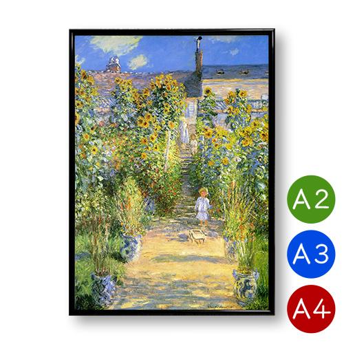 A2/A3/A4ポスター （クロード・モネ) ヴェトゥイユの画家の庭 マットコート紙 インテリア アートポスター リラックス 景色 花｜m-d-s