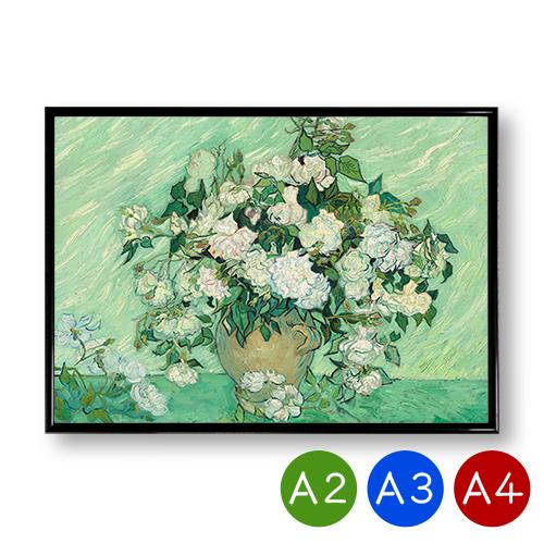 A3 ポスター フィンセント ファン ゴッホ バラ インテリア 薔薇 白バラ 絵画 国産品 送料無料 おしゃれ ポイント消化 花 アートポスター
