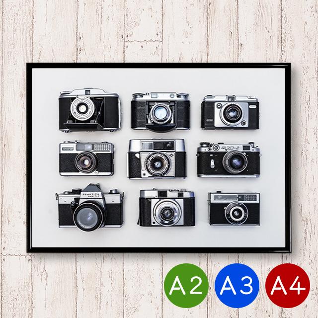 A2/A3/A4ポスター 色々なカメラ マットコート紙 インテリア 写真 アートポスター レトロ 雑貨 北欧｜m-d-s