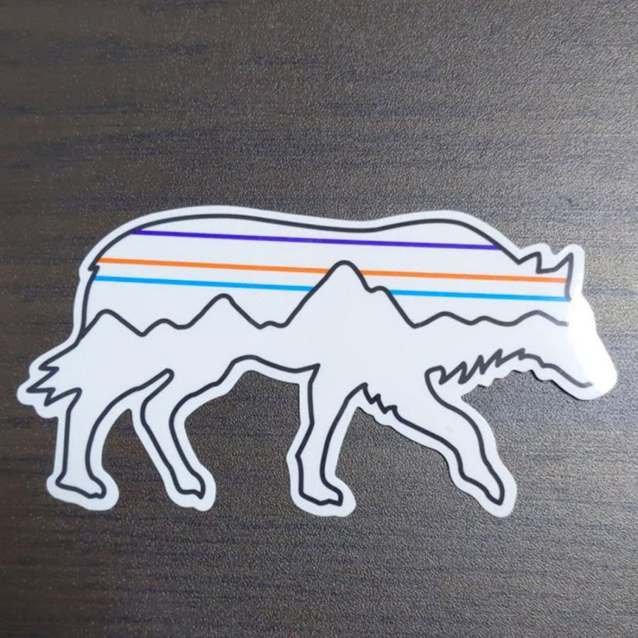 【pa89】patagonia sticker パタゴニア ステッカー BACK FOR GOOD WOLF バックフォーグッドウルフ