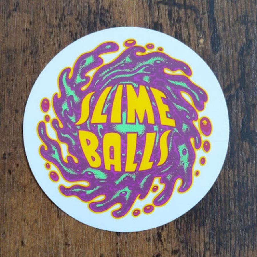 132円 選択 132円 正規通販 ST-1086 Santa Cruz Skateboards sticker サンタクルーズ スケートボード ステッカー Slime Balls Logo