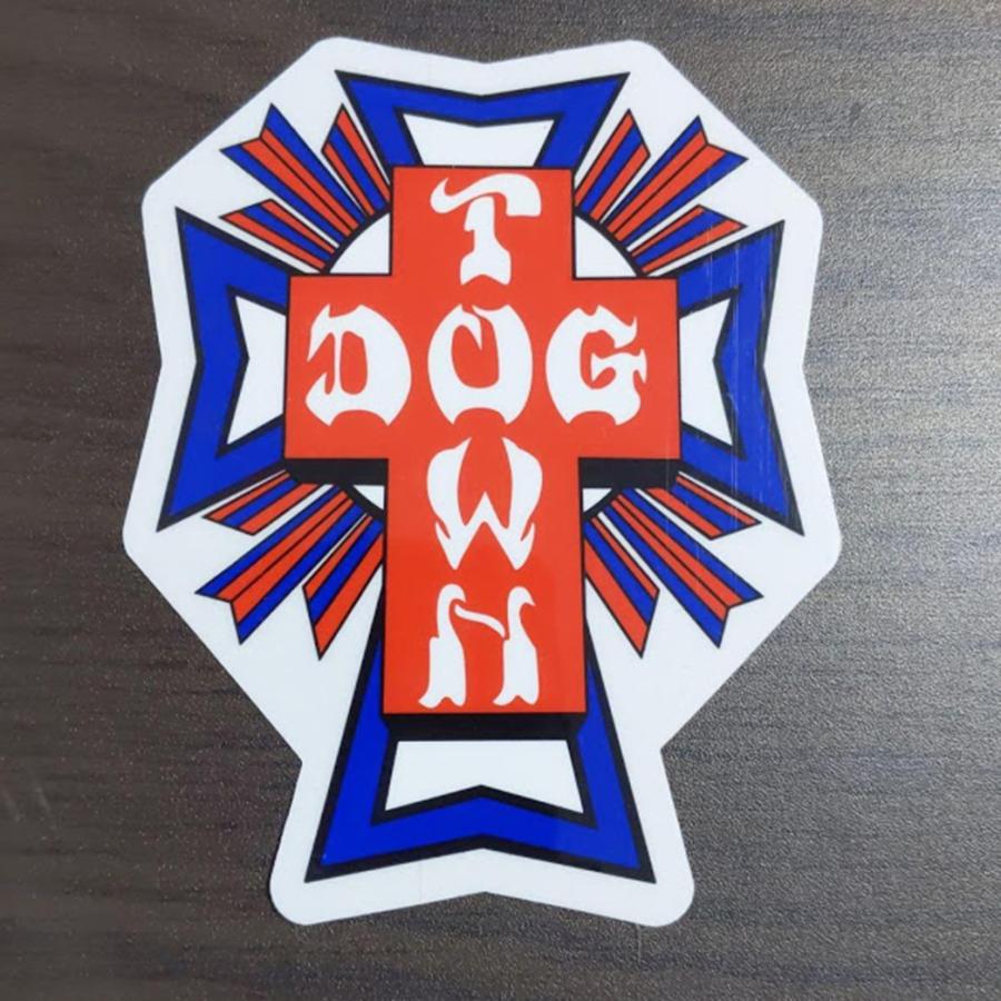 【ST356】Dogtown Skateboard ドッグタウン STICKER スケートボード ステッカー Cross Logo USA