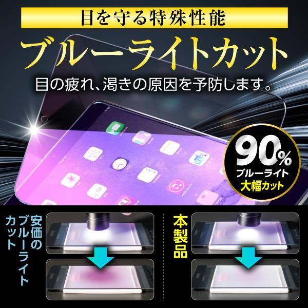 iPhoneX iPhoneXS 保護フィルム ガラスフィルム 液晶保護 ブルーライトカット アンチグレア｜m-f-shop｜08