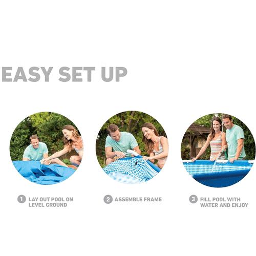 【日本正規品】 メタルフレームプール 28210 プール 大型プール ビニールプール 家庭用 366×76cm インテックス INTEX 28210 |  | 02