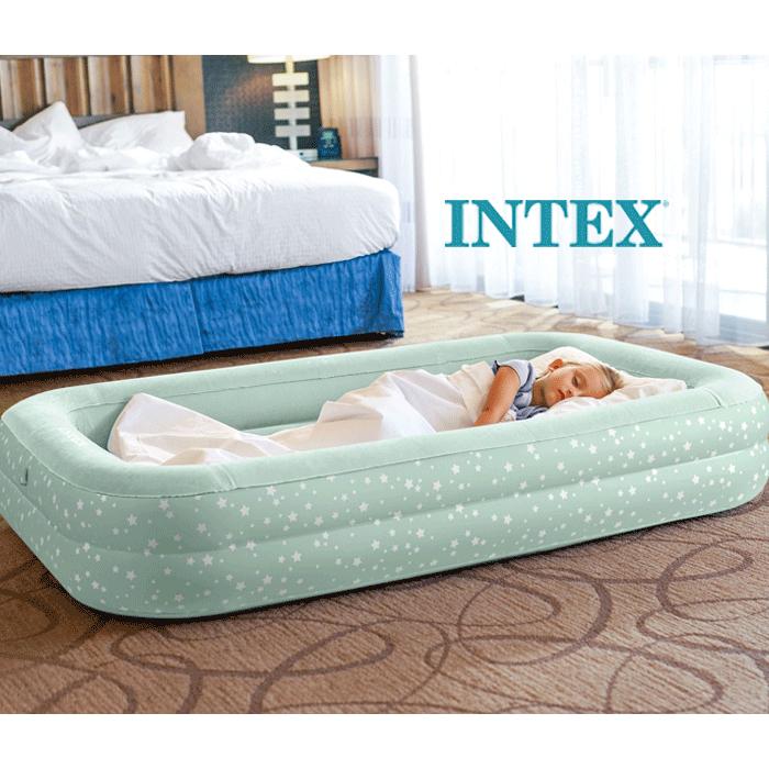 【日本正規品】ベッド エアーベッド キッズベッド エアベッド キッズトラベルベッドセット エアー家具 キッズ INTEX 66810 | 