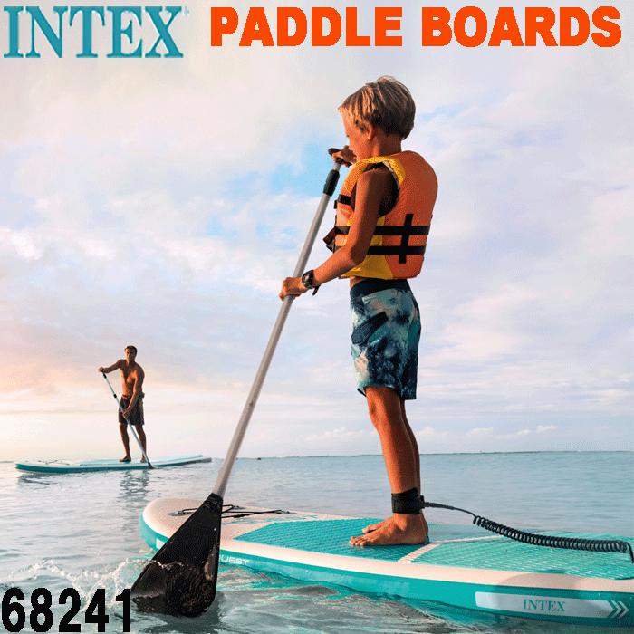 インテックス SUP サップ エアーボード パドルボードセット アクア