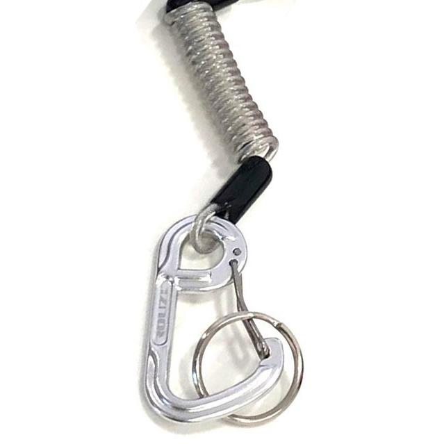 リーシュコード コイル スノーボード カラビナ スノーボード流れ止め