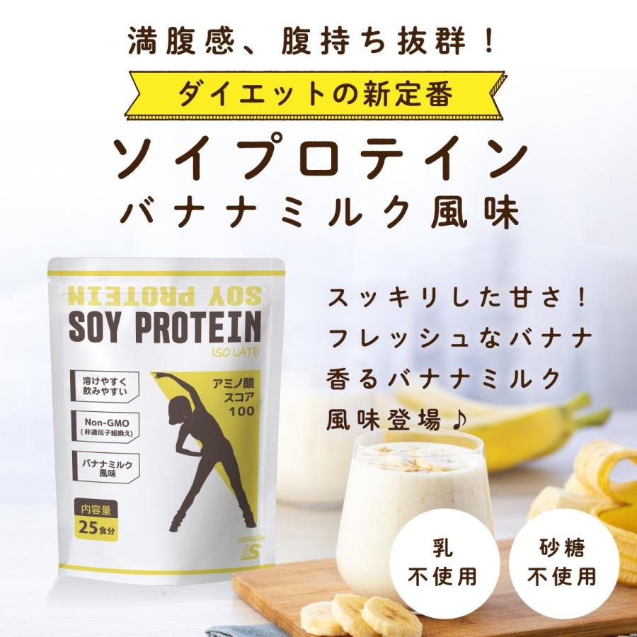 ソイプロテイン 美味しいプロテイン バナナミルク風味 大豆プロテイン 500g 大豆たんぱく アメリカ産 ダイエット Diet Protein Lohastyleお手軽食品館 通販 Paypayモール