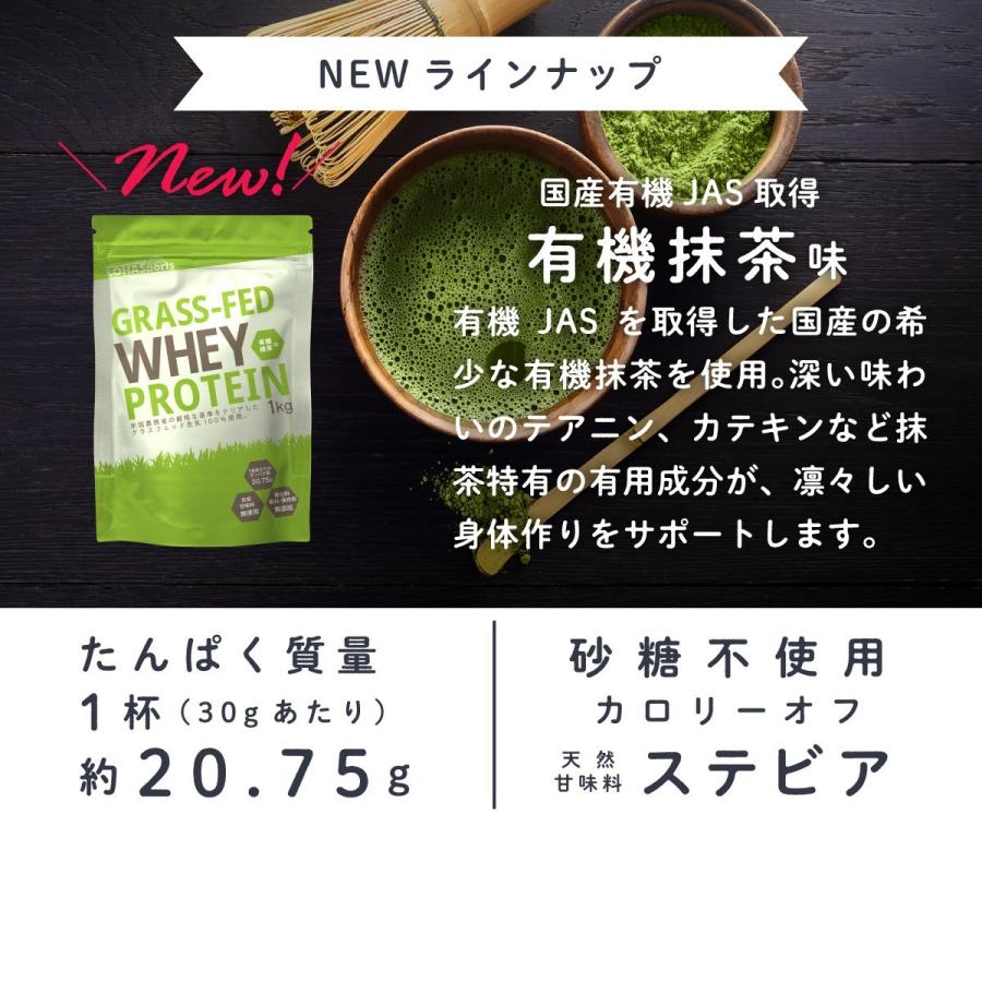 プロテイン ホエイプロテイン 抹茶 3kg (1kg×3袋) グラスフェッド プロテイン アミノ酸 タンパク質 WPC｜m-h-s｜04