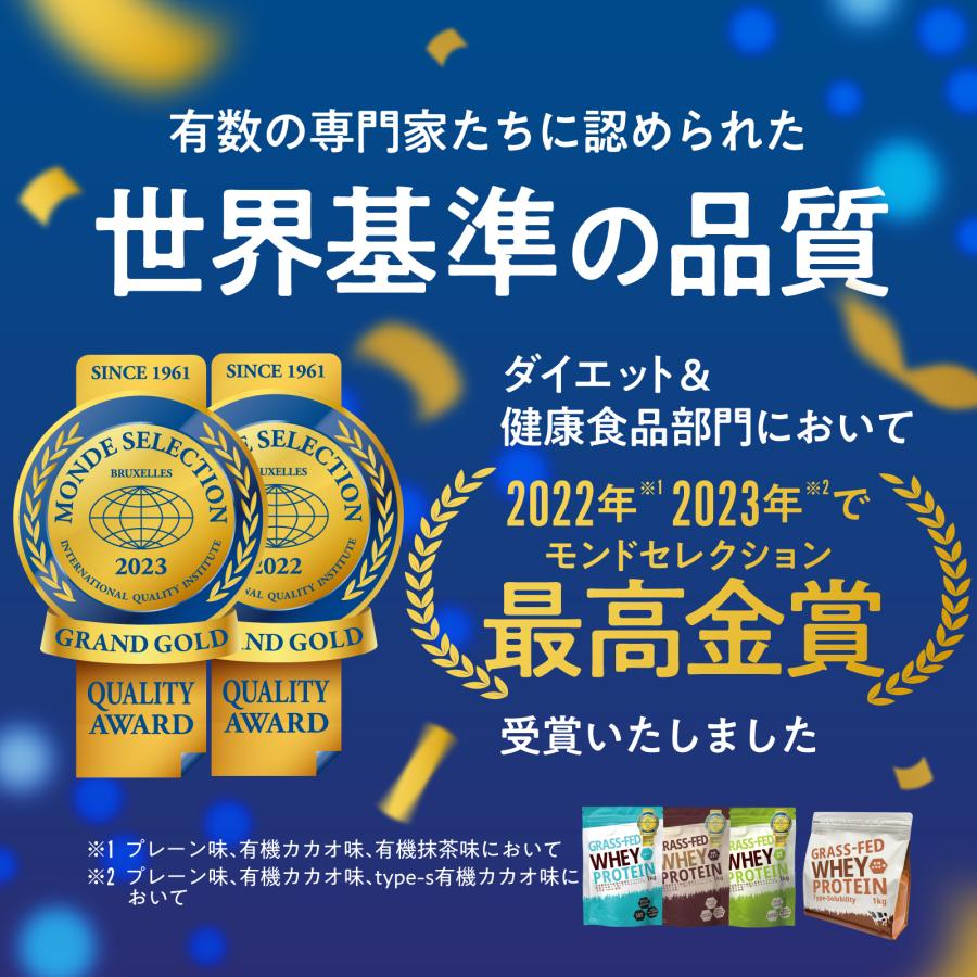 プロテイン ホエイプロテイン 抹茶 5kg (1kg×5) グラスフェッド プロテイン アミノ酸 タンパク質 WPC LOHAStyle｜m-h-s｜02