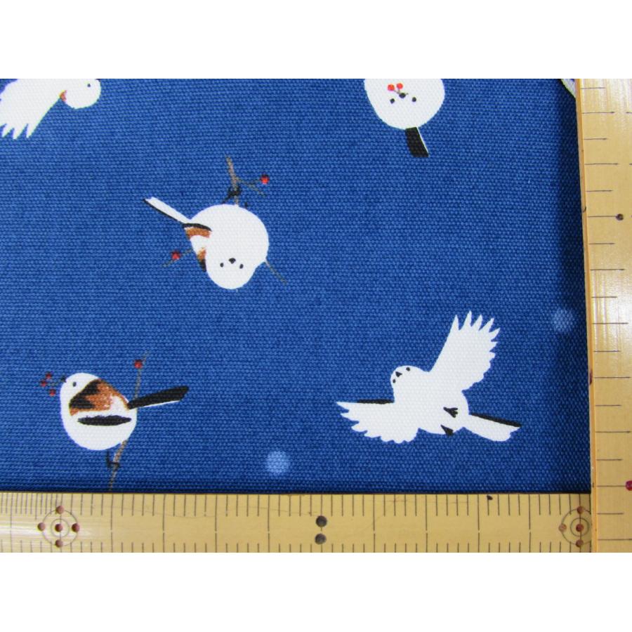 期間限定の断捨離様　シマエナガ　唐草ネコちゃん　アリス柄 オックス生地 シマエナガ柄 バッグに！ コットン100％ : 毛糸