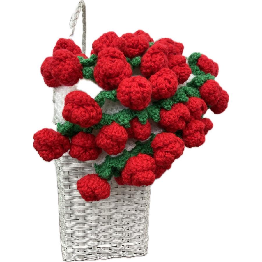 あみものキット バラのブーケブランケット ひざ掛け ブーケ : 毛糸