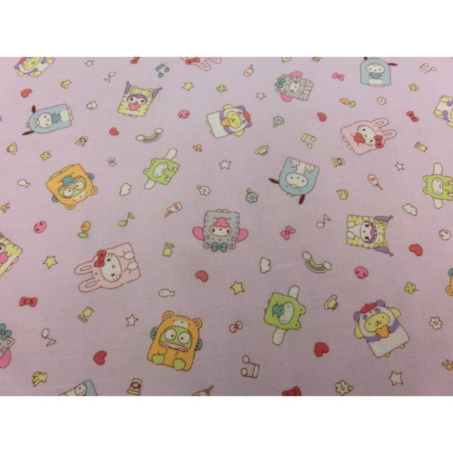 sanrio（サンリオ） 生地 サンリオキャラクターズ アニマルコスプレ柄