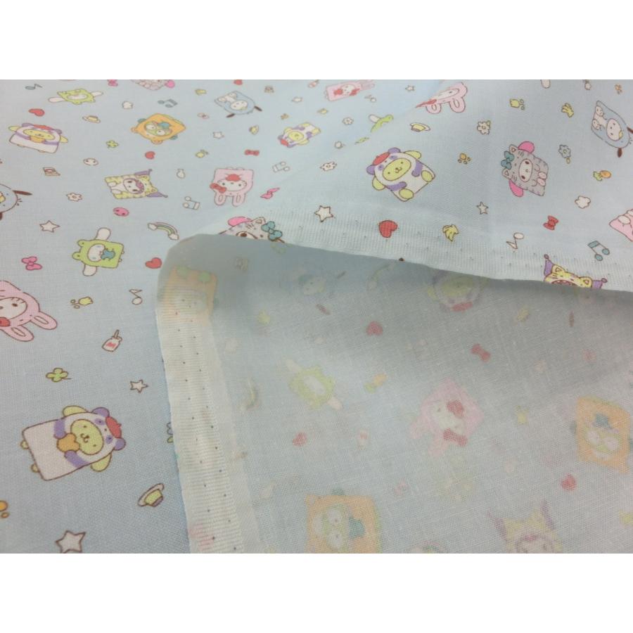 sanrio（サンリオ） 生地 サンリオキャラクターズ アニマルコスプレ柄