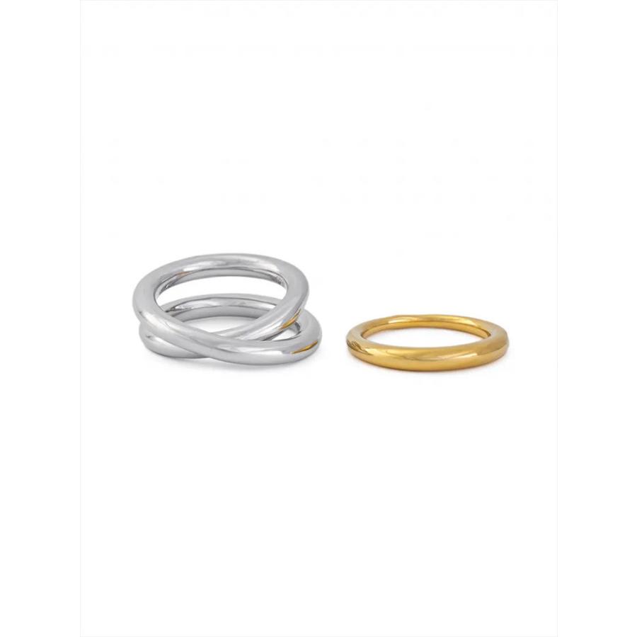 【春限定SALE】LOHME ローム 即日発送  Two-strand Mix Ring SV925 LM21002  小物 アクセサリー 指輪 リングの画像