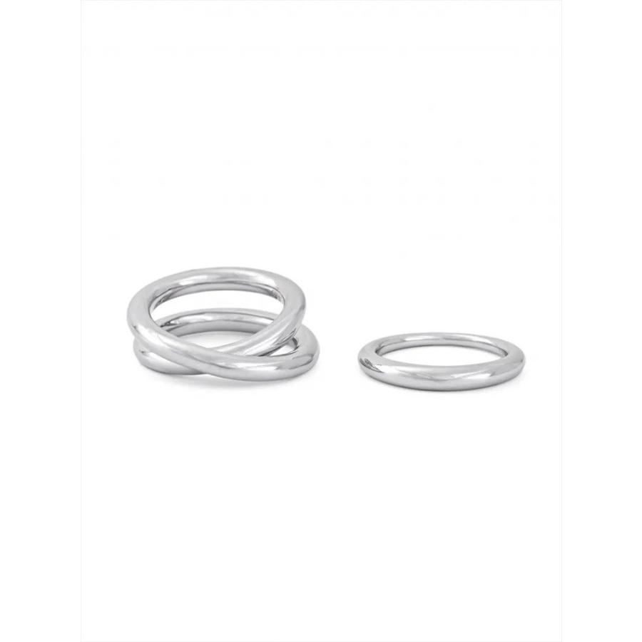 【春限定SALE】LOHME ローム 即日発送  Two-strand Mix Ring SV925 LM21002  小物 アクセサリー 指輪 リングの画像