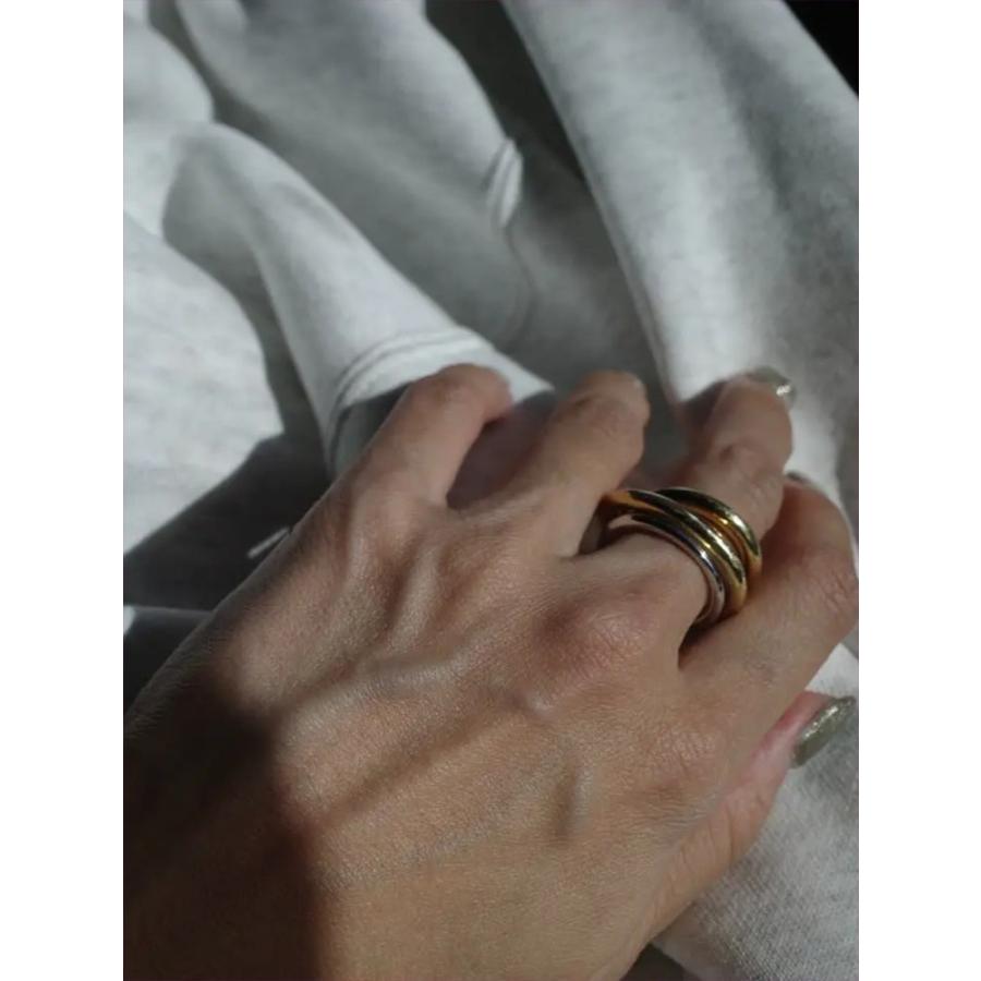 【春限定SALE】LOHME ローム 即日発送  Two-strand Mix Ring SV925 LM21002  小物 アクセサリー 指輪 リングの画像